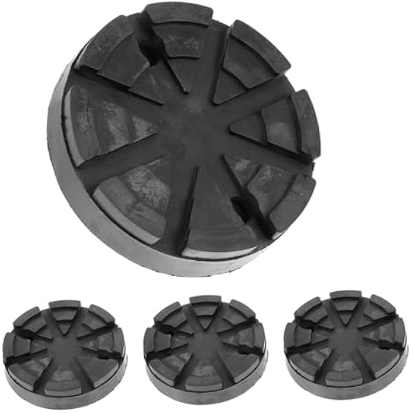 GLEAVI 4 Sztuk Podnośnik Taca Mata Podnośnik Podłogowy Adapter Podłogowy Podkładka Gumowa Pad Podkładki Jack Gumowe Pad Adapter