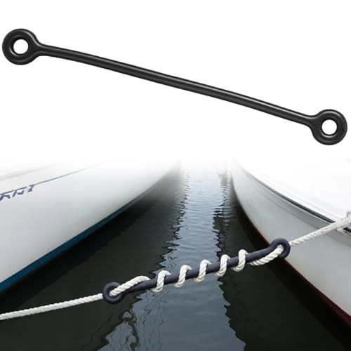 Tasdurian 1 Pack 19.5 Boat Snubber Dock Line Absorber Shock Marine Boat Mooring Line Rubber Snubbers Heavy Duty Flexible Marine Bungee for 7/16-5/8 (12-16mm) Reducing Impact Noise Secure Mooring