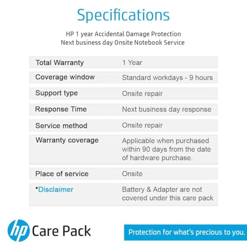 Image of 1 Year Accidental Damage Plan By HP for Spectre Series