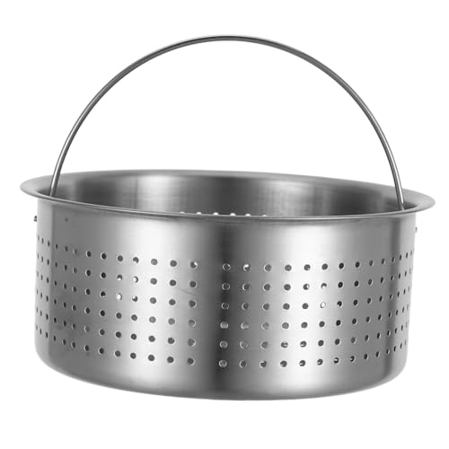 ABOOFAN Panier Vapeur pour Légumes et Poisson Acier Inoxydable avec Poignée Insert pour Cuisson Vapeur de Fruits de Mer Riz et Aliments