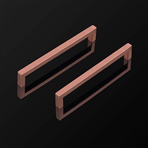 (5 Pack) Rose Gold Cabinet Pulls Square Kitchen Door Handles 7-9/16 Inch,Square T Bar Cabinet Handle Drawer Pull Stainless Steel Modern Hardware For Kitchen Bathroom,Diameter:12Mm(1/2 Inch) #TOP2