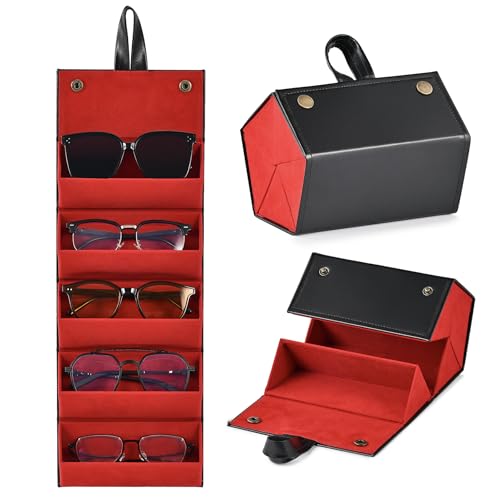 CO-Z Travel Sunglasses Organizer with 5 Slots