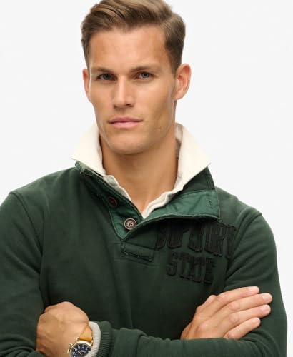 Pull Superdry Pull Vintage Athletic Henley EU - vue 4