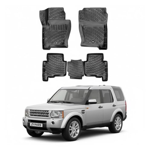 Floor Mats for Land Rover Discovery 2004-2009 Front & Rear Set, Black