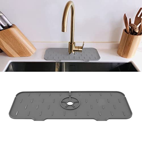 Protetor contra respingos de pia de torneira de cozinha, tapete coletor de água para torneira, tapet