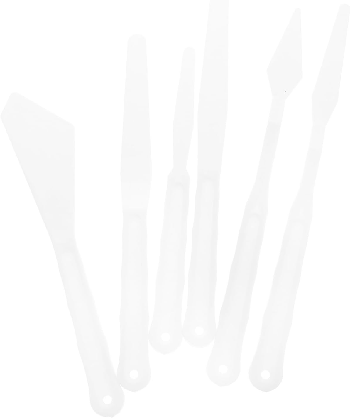 Plastic Artist Palette Knife Set, 6pcs Mixing Tool for Models