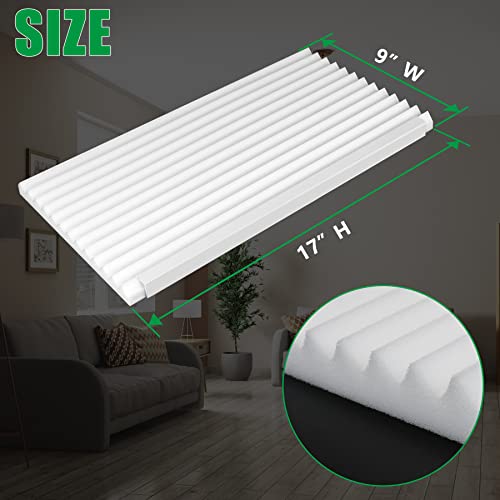 Forestchill Window Air Conditioner Side Panels Insulated Kit, Universal Size Of 17 X 9 X 7/8 Inches Window Ac Insulation Foam Panels, Pack Of 2 Insualted Window Seal Panels, White #TOP1