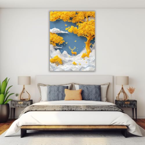 Cuadro mural de flores TERUEA, el póster boho de montaña que transforma tu hogar en un oasis 4