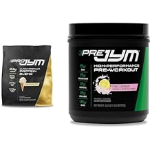 PRO JYM 45 Servings Tahitian Vanilla + PRE JYM 30 Servings Pink Lemonade Pre-Workout Powder Bundle