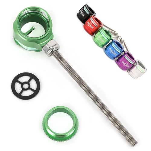 SHARROW Archery Recurve Bow Scope Sight Pin 1 Pin .019" Optical Fiber Sight Aiming Point Pin LH/RH for Target Hunting Shooting (Green)