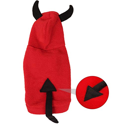 KESYOO Halloween Pet Clothes Red Pet Costume Halloween Themed Pet Clothes Halloween Devil Costume for Cat Dog - Image 8