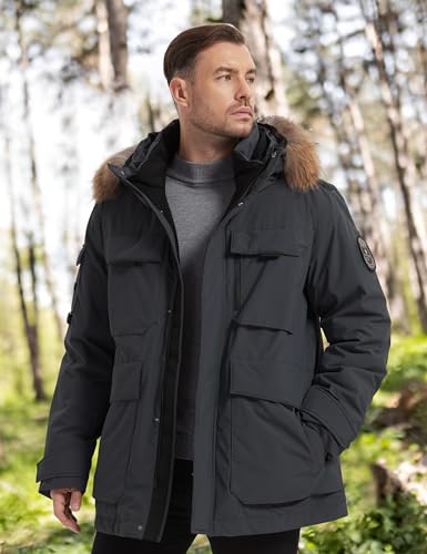 Image of HARD LAND Men's Down Jacket Packable heavy parka Jacket