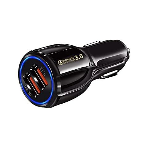 Cargador de Coche HORJOR USB con Carga Rápida para Móviles Cover