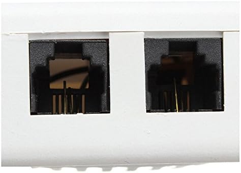 2 Pack Socket Loud Telephone Ring Speaker Bell Ringer and Ringtone Amplifier 95db Volume Enhancer for Landline Telephone with Flashing Light