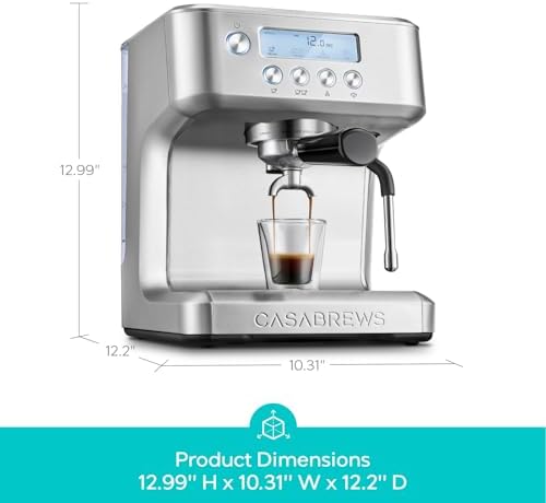 CASABREWS Ultra Espresso Machine, Barista Espresso Maker with Steam Wand - 2