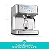 CASABREWS Ultra Espresso Machine with LCD Display, Espresso Maker with Powerful Milk Frother, Customizable Brewing Temperature, Provides Barista-Level Lattes and Cappuccinos, Gift for Men & Women