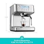 CASABREWS Ultra Espresso Machine with LCD Display, Powerful Milk Frother and Customizable Brewing Temperature, Provides Barista-Level Lattes and Cappuccinos - Image 3