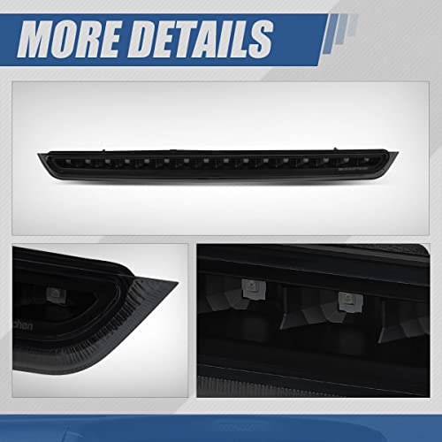 Auto Dynasty High Mount Tinted Housing Led 3Rd Third Tail Brake Light Lamp Compatible With Chevy Suburban Tahoe Gmc Yukon Xl 07-14 #TOP4