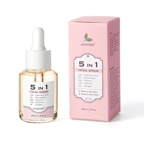 JADEYON - Suero y Aceite Facial con Ácido Hialurónico Suero Niacinamida Antienvejecimiento Hidratante Cuidado de la Piel del Rostro Vitamina E Vitamina C, Aceite Facial para el cuidado facial diario