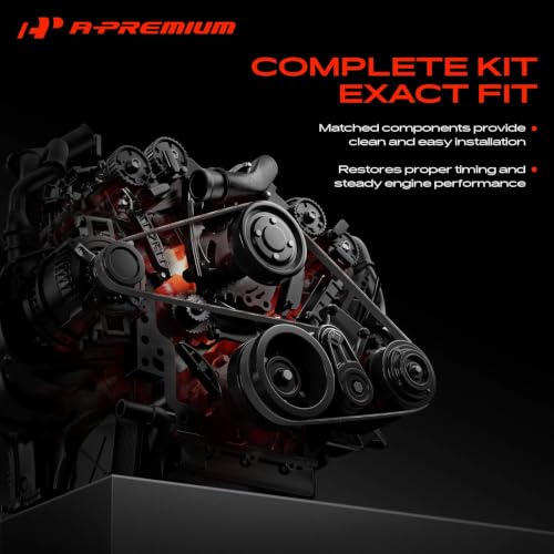 A-Premium Engine Serpentine Belt Drive Kit with Tensioner & Idler Pulley by A-premium - Used condition - Image 7