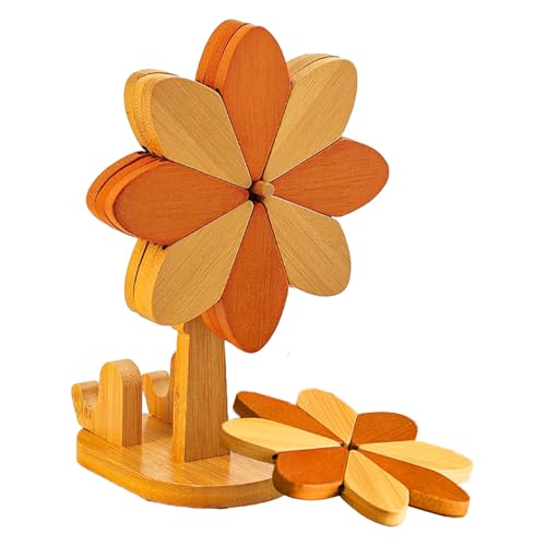 Eventerde Ahşap altlık | ısıya dayanıklı ve kaymaz altlık, sıcak yemekler için ahşap altlık, tabak, mutfak, oturma odası, yemek masası, ev dekorasyonu, çiftlik evi, ofis için