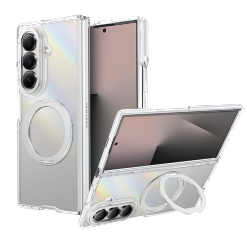 Coque magnétique pour Samsung Galaxy Z Fold 7 évite les rayures avec anneau fin