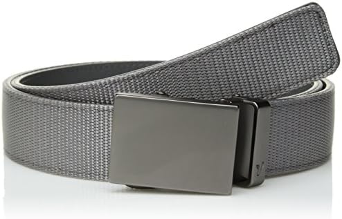 Mission Belt Men's Ratchet Belt - Tactical - Gunmetal Buckle/Gray Nylon Strap, Medium (33-35)
