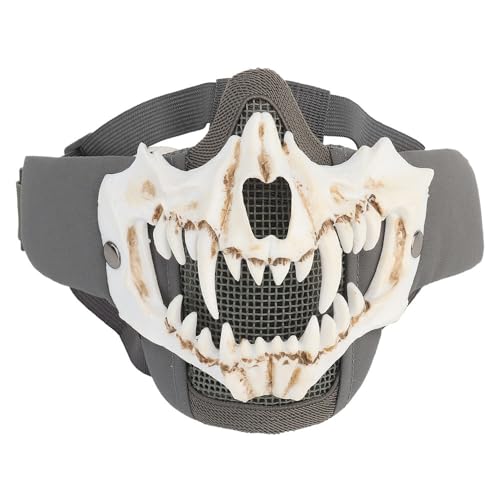 Military Tactical Airsoft Paintball Mask Metal Steel Mesh Mask CS Wargame Field Hunting Protective Shooting Masks(MA-142-02-WG)