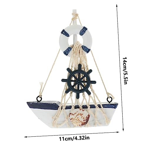 Garneck Vela Mediterrânea À Vela Náutico Esculturas Modernas Navio Mediterrâneo Ornamento De Mesa Mo