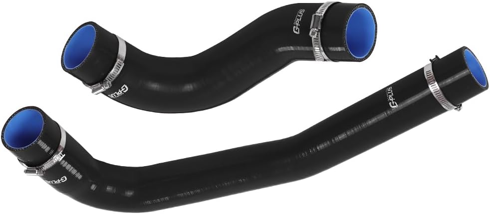 G-PLUS Radiator Silicone Hose Compatible with 2003–2010 Dodge 5.9L/6.7L Cummins Black