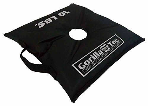Gorilla-Tee Batting Tee Weight Bag, 10-Pound, Black