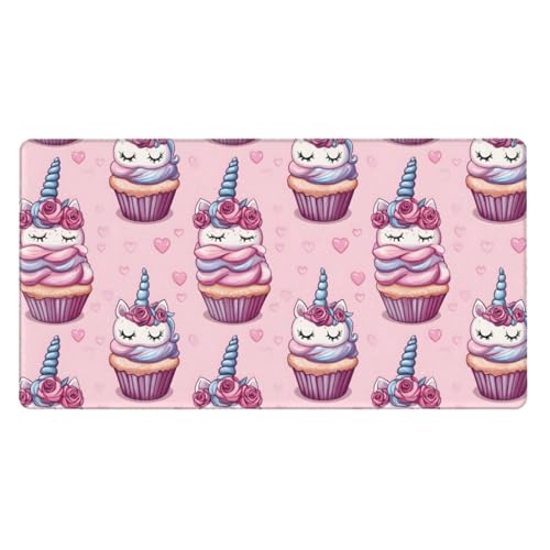 Tapis de souris de jeu fluide grand format tapis de bureau antidérapant rose