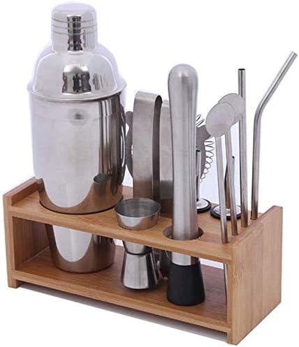 Kit de Bartender Profesional 11 Piezas con Coctelera de Acero Inoxidable miniatura 7