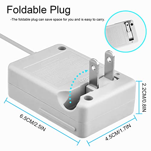 Image of Toxaoii 3DS Charger, 3DS XL Power AC Adapter Compatible with Nintendo 3DS, 3DS XL, 2DS, 2DS XL, DSi, DSi XL, Home Travel Charger Wall Plug Power Adapter (100-240v)