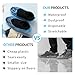 Frontline Shoe Covers Disposable Waterproof, Recyclable Premium Thick Plastic, SLip Resistance, Durable, Booties for Shoes, XL One Size Fits Most, Indoor Outdoor Shoe Covers (100)