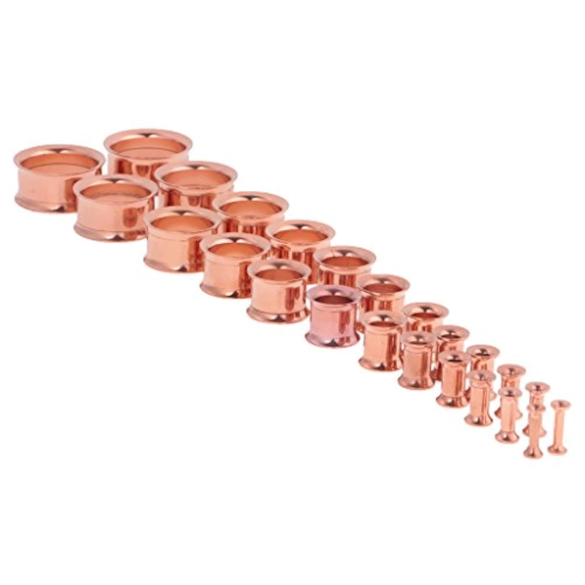Rose Gold Stainless Steel Ear Stretch Kit, 16mm