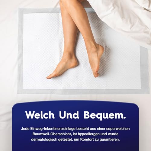 30 x PULP Krankenunterlagen 60x90cm | Hoch Saugfähig, Einweg Inkontinenz Bettunterlage | Wickelunterlage Für Babys | Inkontinenzauflagen Und Bettunterlage Wasserdicht Für Erwachsene, Baby's Haustiere