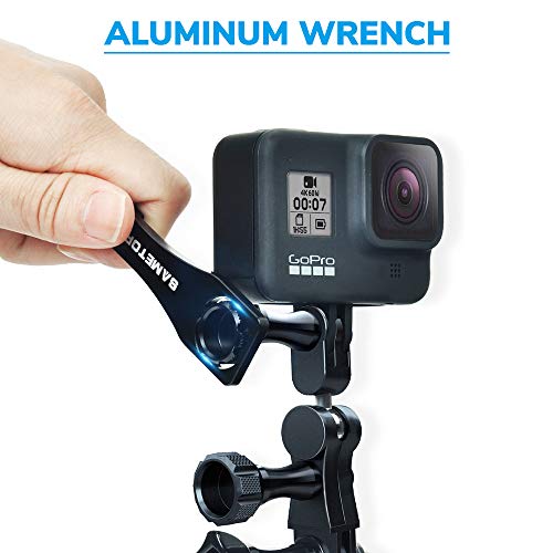 Sametop Ball Joint Mount Aluminium Swivel Arm Mount With Wrench Compatible With Gopro Hero 11, 10, 9, 8, 7, 6, 5, 4, Session, 3+, 3, 2, 1, Hero (2018), Fusion, Max, Dji Osmo, Akaso Action Cameras #TOP5