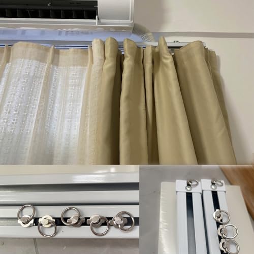 Riel ajustable con soportes de pared y techo en acabado doble 8