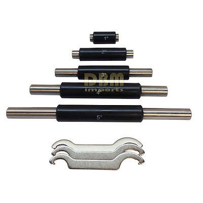 0-6" Precision Outside Micrometer Set 0.0001" Carbide Standards 6 Pc Set New #TOP3
