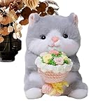 Combo émotionnelle : Alliance réussie entre une peluche douce aux traits attendrissants et des éléments floraux stylisés. Cette synergie créative en fait un compagnon idéal pour surprendre lors d'événements spéciaux (naissance, Saint-Valentin) ou simplement témoigner son affection au quotidien