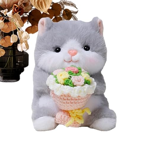 Generico Peluche | Muñeca Linda Con Ramo | Peluche San,Regalo Para Esposa Chicas Mamá Navidad Cumpleaños Boda San