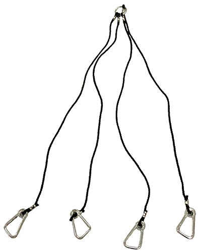 KUFA Sports Topfgeschirr mit 4 Armen für Krabbenfalle Garnelenfalle und Garnelentopf (Has-5: mit großen offenen Metallclips) Cover