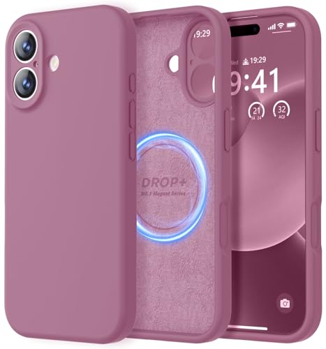 Image of LOVE 3000 Designed for iPhone 17 Case, Premium Silicone [Compatible with Magsafe][Soft Anti-Scratch Microfiber Lining] Shockproof Protective Phone Case for Men Women 6.3 inch, Lavender Purple