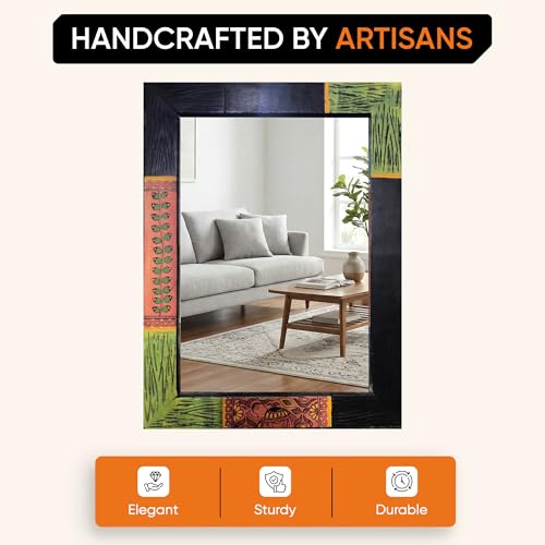 Image of AAKRITI ART CREATIONS Handcrafted Decorative Wall Mirror