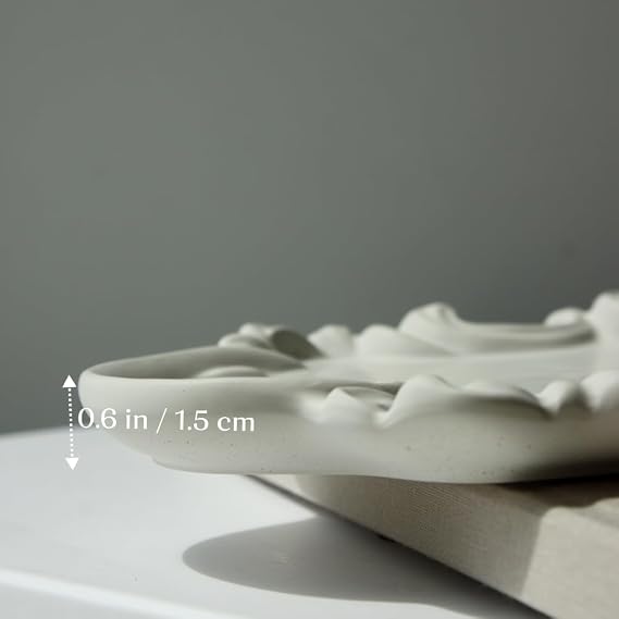 Elegant Silicone Tray Mold Decorative Platter for Resin, Plaster & Concrete, Jewelry Dish & Home Decor DIY Form Me