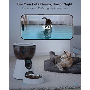 Automatic Cat Feeder with Camera, 1080P HD Video, Night Vision, 5G WiFi, 2-Way Audio, 10s Voice Recorder, Low Food & Blockage Sensor, Motion & Sound Alerts, Smart Cat Food Dispenser, F17C Automatic Cat Feeder with Camera, 1080P HD Video, Night Vision, 5G WiFi, 2-Way Audio, 10s Voice Recorder, Low Food & Blockage Sensor, Motion & Sound Alerts, Smart Cat Food Dispenser, F17C