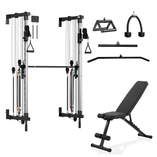 FLOWZOE Pack MAX Gimnasio en Casa Plegable de Pared – Máquina Multifunción Musculación + Banco + Pack 4 Agarres, 2 Sistemas de Poleas, 180 kg Resistencia VRT, +200 Ejercicios Home Gym, Smith FLOWZOE Pack MAX Gimnasio en Casa Plegable de Pared – Máquina Multifunción Musculación + Banco + Pack 4 Agarres, 2 Sistemas de Poleas, 180 kg Resistencia VRT, +200 Ejercicios Home Gym, Smith