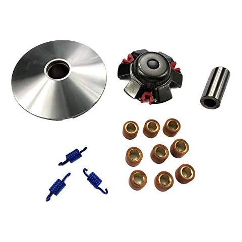 MYK Performance Variator Kit (CVT) for GY6 125cc 150cc 4Stroke Engines, 13g Roller Weights Cover