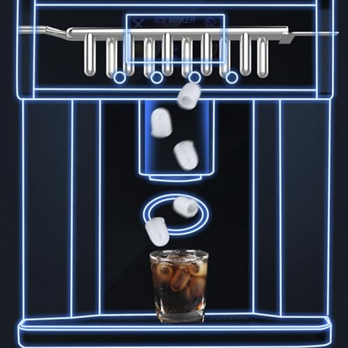 Areyourshop LCD Ice Cube Maker Machine - Stainless Steel with 3 Adjustable Ice Sizes, 2-in-1 Dispenser, High-Density Foam Insulation, 1.8L Tank, Fast Automatic Ice Production - Image 4